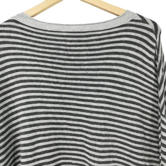 Eileen Fisher Striped Oversized Sweater Size XXS Drop Sleeve Lagonlook Pullover - Picture 4 of 10